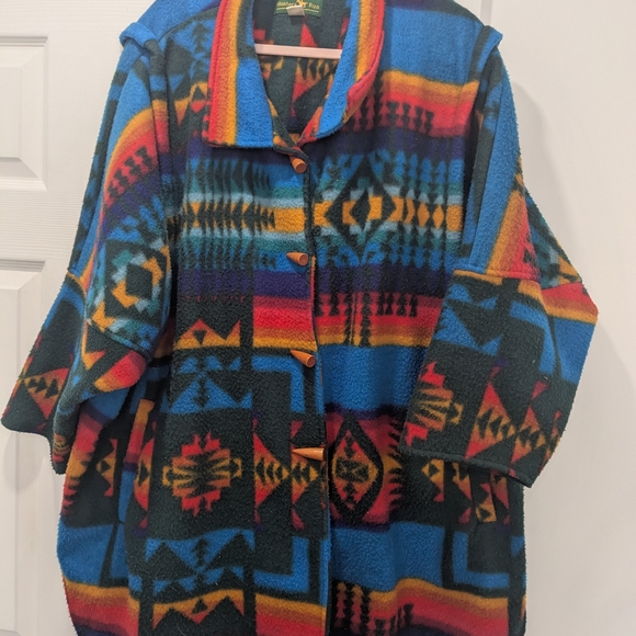 Hunter's Run Multicolor Wool Coat - Picture 2 of 9